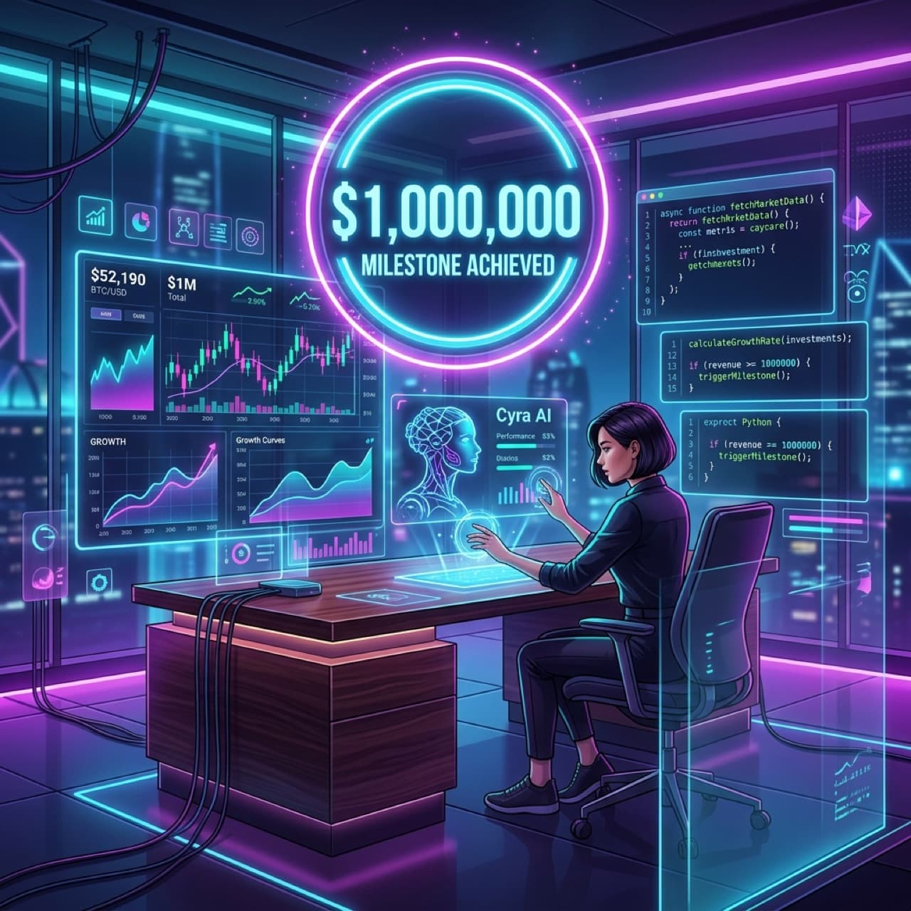 BridgeMind ARR tracker showing progress toward $1M