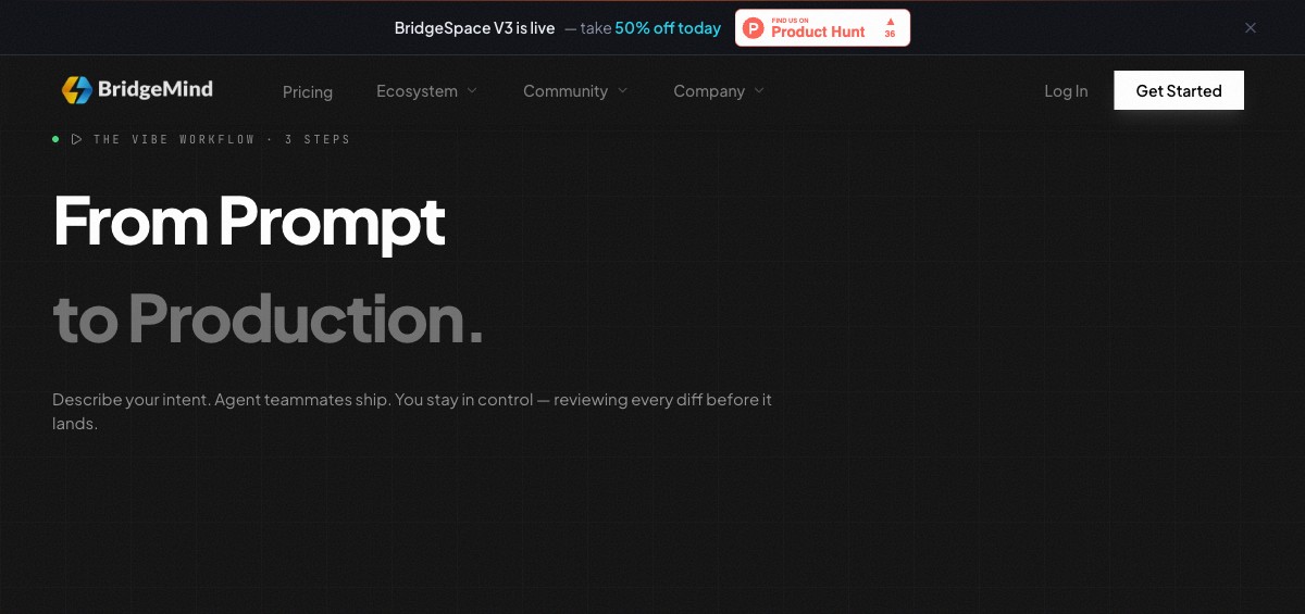 BridgeMind: From Prompt to Production — the 3-step vibe coding workflow